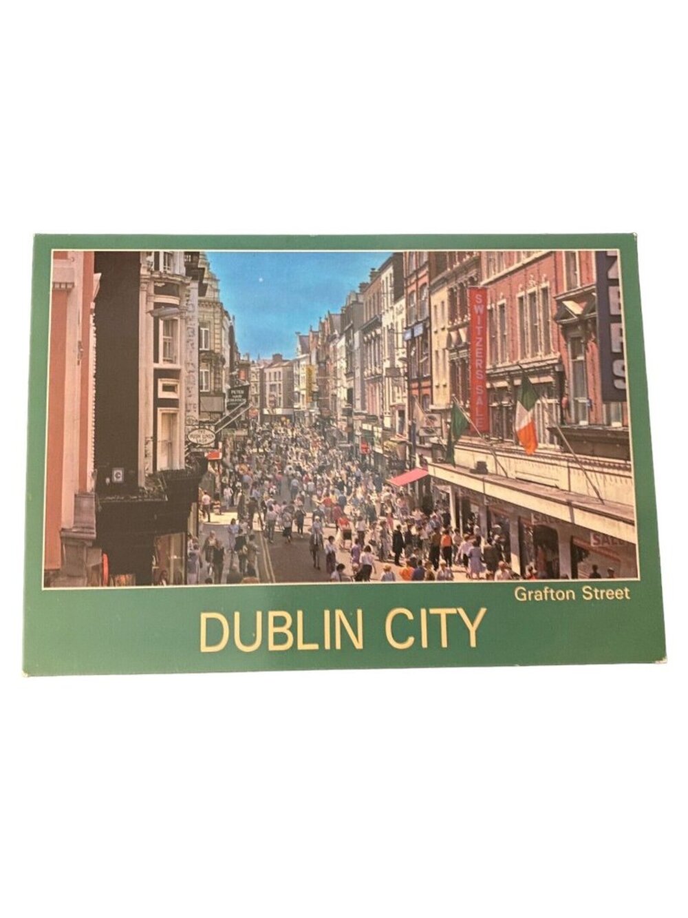 Dublin City Grafton Street Vtg Postcard Unposted Ireland John Hinde